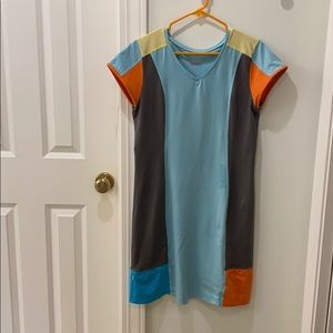 Title Nine Gidget Color Block Dress EUC